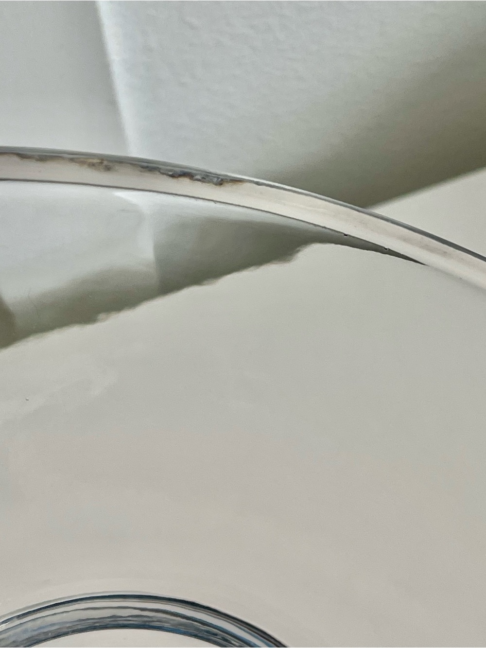 Nambe 11" Heavy Clear Glass Tri-Corner Triangle Bowl Neil Cohen Centerpiece MCM - Picture 6 of 9